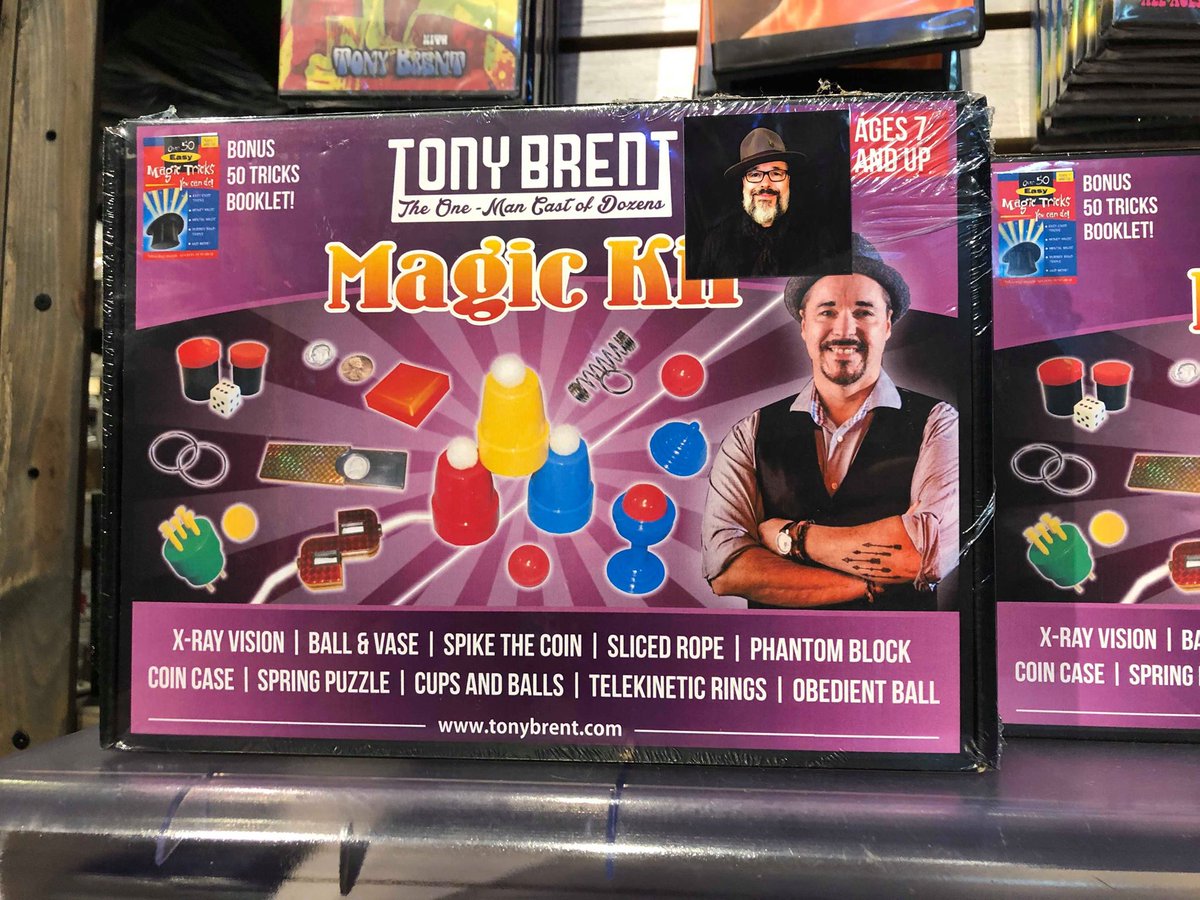 OuttaControlDS's tweet image. Who doesn't love some of Tony's best tricks? Want to LEARN them!? Now is your chance. Stop into the #ShopofWonders @WonderWorksORL to pick up your very own TONY BRENT #MagicKit today! #hotitem #retailpickup