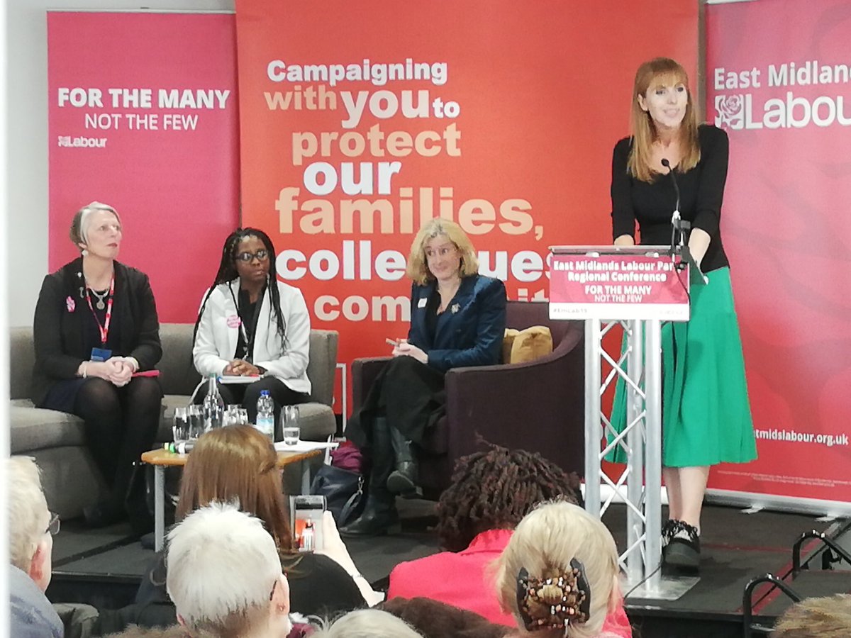 AngelaRayner's tweet image. Many thanks for the warm welcome today at the @EastMidsLabour conference in Nottingham, enjoyed the panel on education and audience questions afterwards. Always a treat to meet activists&amp;amp;members from Dennis Skinner's constituency of Bolsover, l was asking them for selfies! 😁🌹