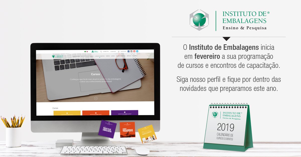 ClubeEmbalagem's tweet photo. O Instituto de Embalagens oferece cursos e workshops que aliam conhecimento teórico e prático, além de dispor de um corpo docente multidisciplinar e com experiência internacional no segmento de #embalagens. Veja a programação para 2019 em https://t.co/qHvQZarBDK https://t.co/lR4cQh9iUk