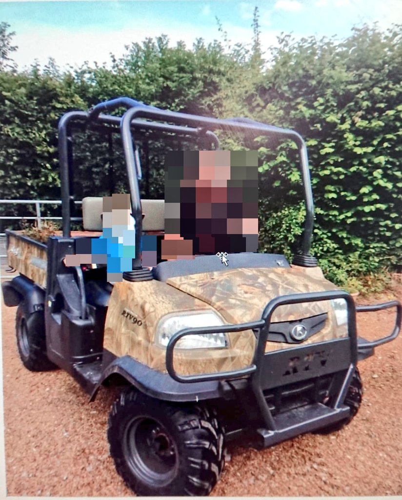 ******Appeal******
Please share &amp; RT far &amp; wide across all social media platforms. This Gator was stolen in the early hours of this morning in #matfield let's make it two hot to handle. Any information please Tel 101 &amp; quote ref 02:412 NL #ruralcrime #TwoHotToHandle