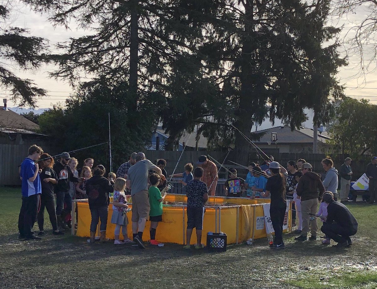 SteelheadDays's tweet photo. Thanks to Coast Central Credit Union for sponsoring the trout pond event for the next generation of anglers. #hsd6 #humboldtsteelheaddays https://t.co/fQqljp8383