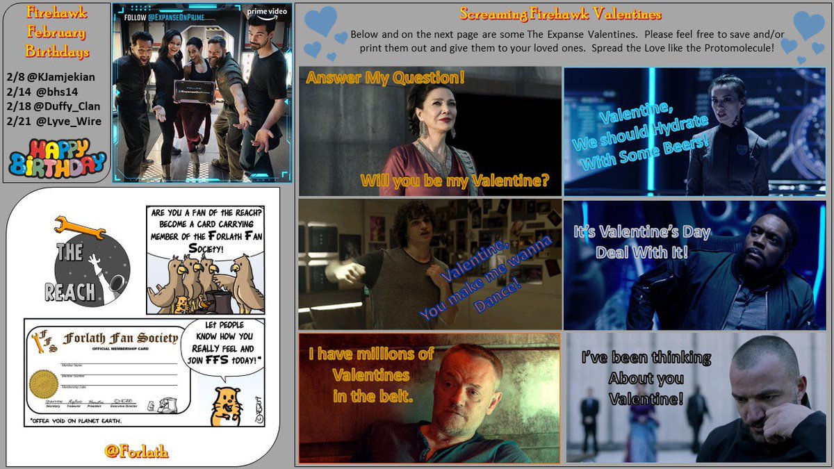 theora666's tweet photo. Happy Groundhog Day #ScreamingFirehawks time for this month’s Here Comes The Juice!  Hopefully it will keep you warm (or cool depending on your climate). ❤️🗞📰🚀 
#TheExpanse
#HCTJ
#WatchTheExpanse https://t.co/p6n42BdNIm
