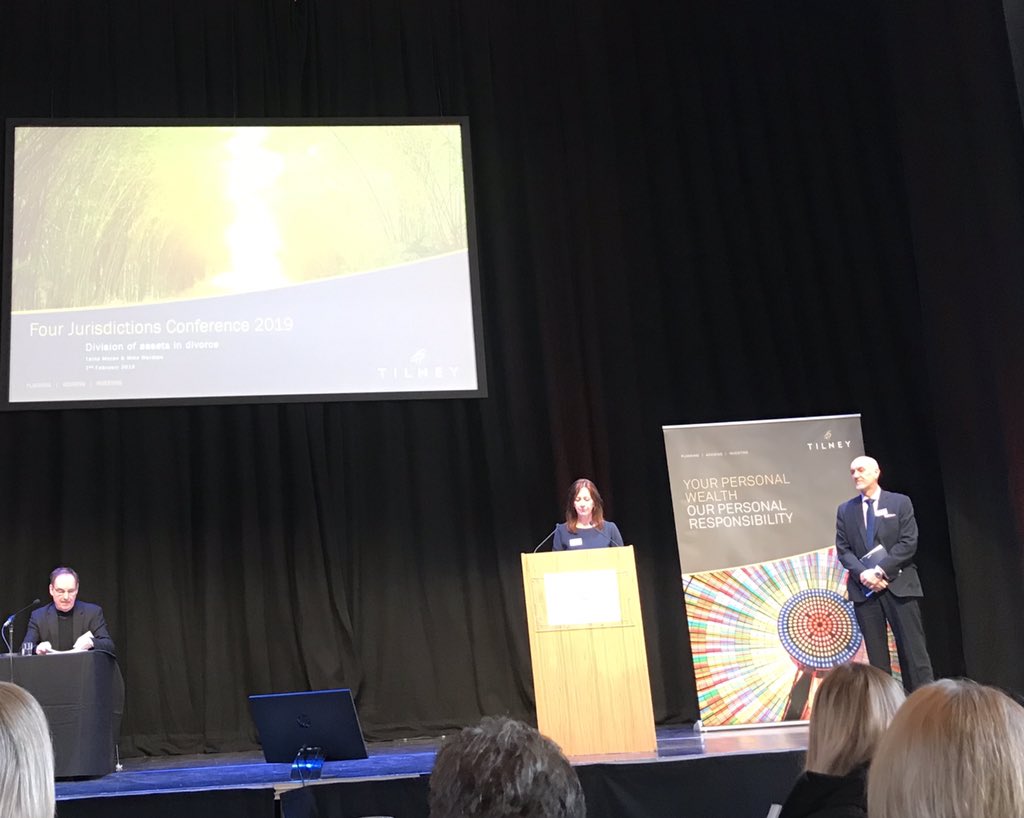 AliFitzs's tweet photo. Our Taina Moran &amp; @MikeWardlawFPFS talking #financialprovision #divorce #FourJurisdictions family law conference in #Edinburgh @TilneyGroup @TilneyForProfs https://t.co/a4AXg5vUun