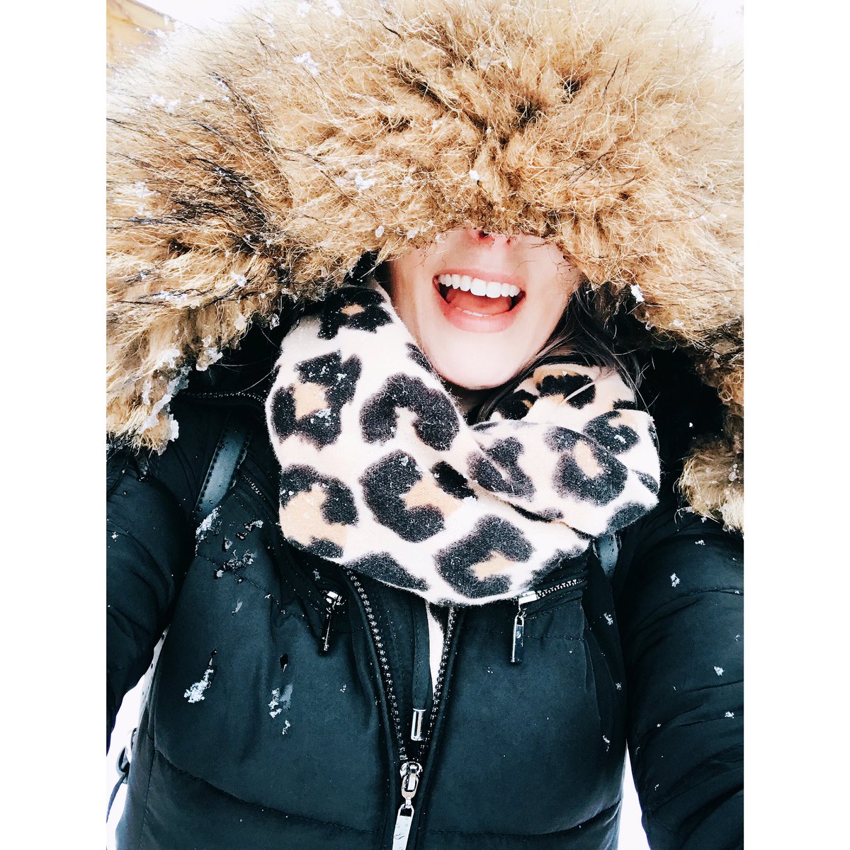 Not happy about this snow but got to make the most of having a SnowDay ❄️ #snowfun #snowedin #winterwalks #furbaby #wantabiggerhoodthere??