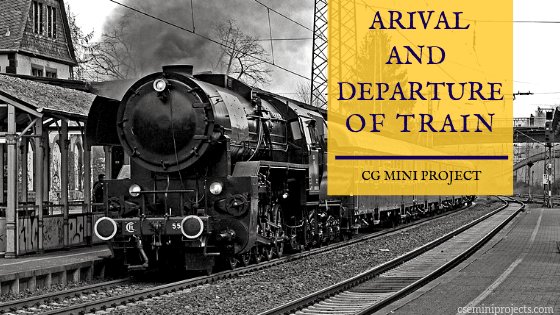 cse_mini's tweet image. Train Arrival and Departure Computer Graphics (CG) Mini Project

Train arrival and departure is a newly designed computer graphics mini project. In this mini project, there will be objects like train, signal.

cseminiprojects.com/train-arrival-…

#CSEMiniProjects