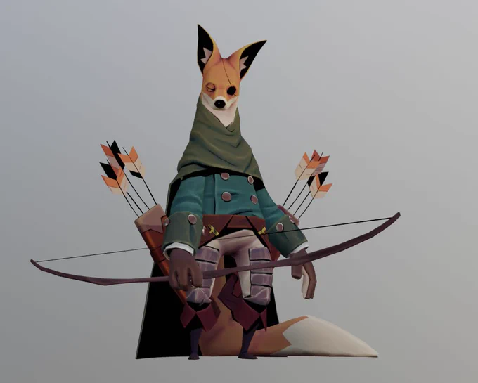 Weight Painted in Blender2.8
Rigged by Auto-Rig Pro 3.41 