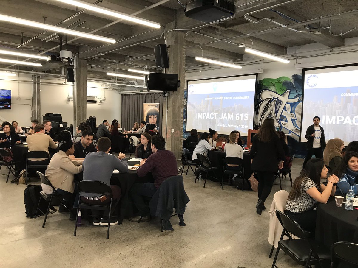 KaraEusebio's tweet photo. #ImpactJam613 is kicking off to a packed house at @Bayview_Yards! 🙌🏽 Can’t wait to see all the amazing ideas &amp; synergies! @OttawaShapers make it fun to get up at 6am on a Saturday 🙏🏽🇨🇦🌎 Thank you to @UnitedWayOttawa @HubOttawa @Youth_Ottawa for your support! https://t.co/dTr8LroGES