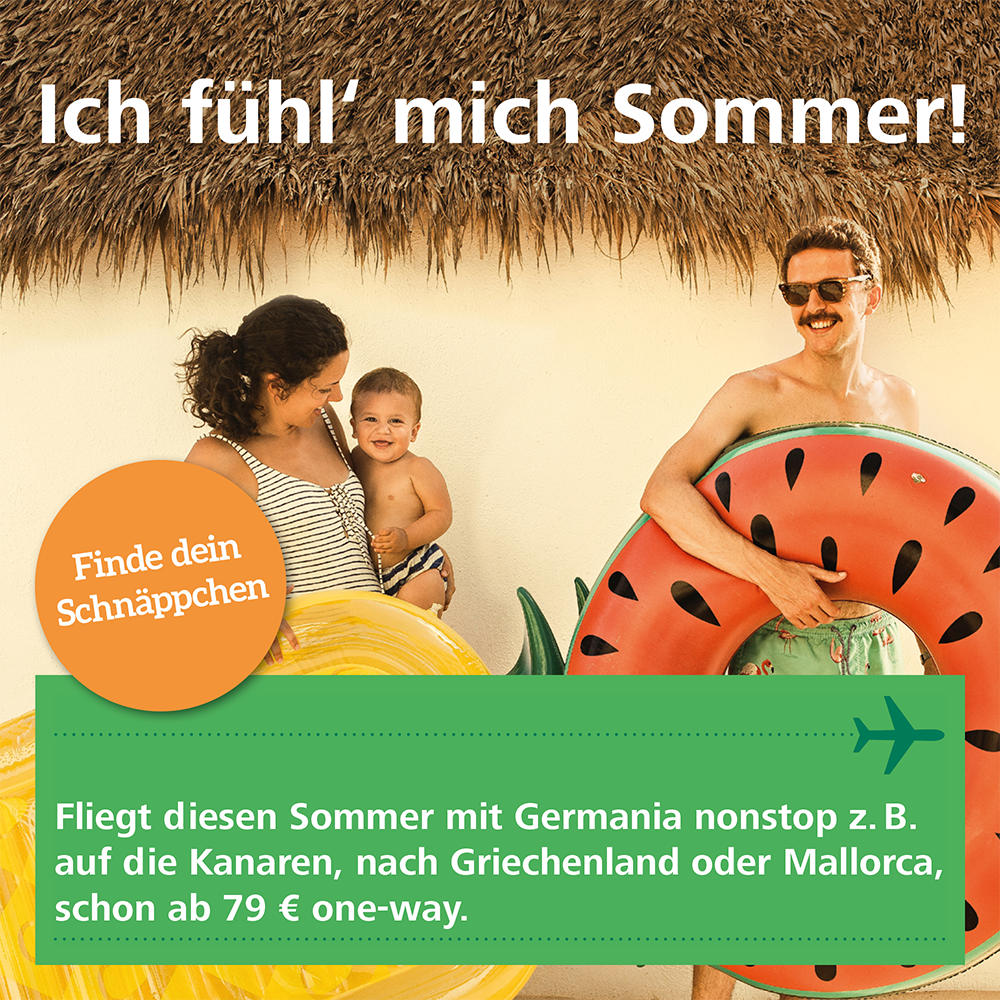 flygermania's tweet photo. Findet euer Schnäppchen aus unseren aktuellen Flugangeboten! Egal ob weiße Strände auf den Kanaran, City-Trip nach Athen oder Party auf Mallorca:
 https://t.co/k1plymFFNX Posting&amp;utm_source=fb&amp;utm_campaign=&amp;utm_term=exede&amp;utm_content=fb_posting_13012019
#reisen #fliegen #urlaub https://t.co/i56wUqZ089