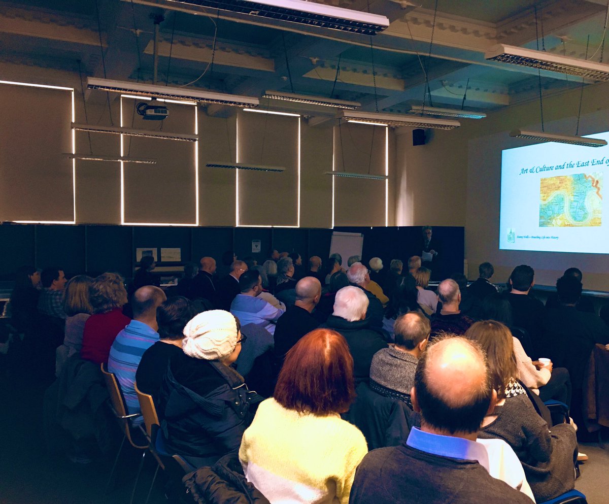 HalimaTweets's tweet image. FULL HOUSE at @LBTHArchives with Danny Wells’ ‘Art &amp;amp; the East End’ talk as part of the Painting the Hamlets exhibition programme #localhistory #librarytalks