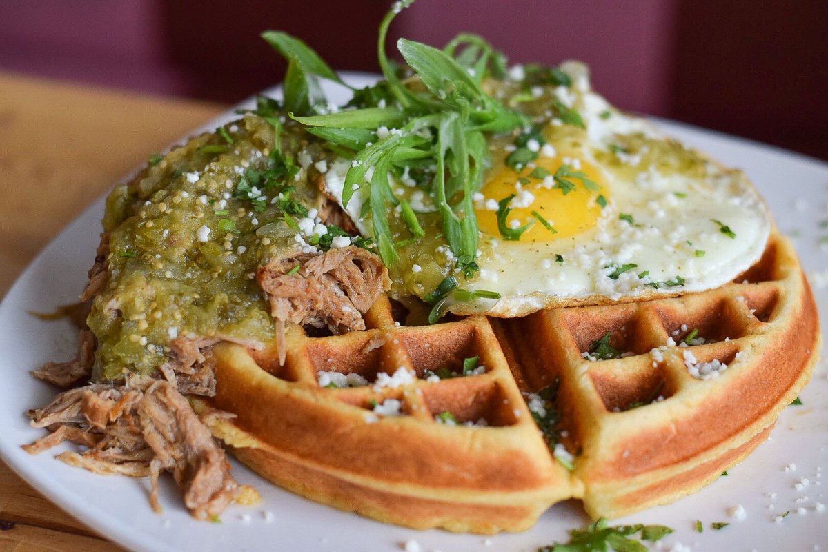 Cure your hunger with our Cornmeal Waffle! Brunch is every Saturday and Sunday from 11 AM - 3 PM.  #brunch #brunching