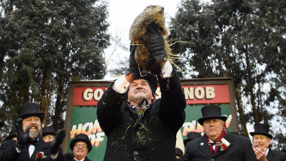 Groundhog Punxsutawney Phil predicts an early spring bit.ly/2D6ThOg https://t.co/hR8kxovDhv