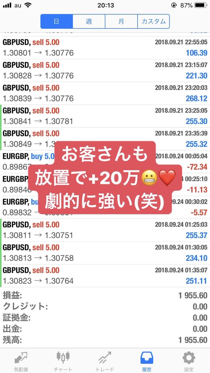 binary003's tweet image. ☘️FX 完全自動売買預金☘️
＊初期費用０円🉐
＊稼げなかったら返金保証🈶
＊過去5年間でマイナスなし⚠️
＊自動売買だから完全放置🆗
初心者🔰の方も1からサポート
全国に代理店拡大中！代理店やりたい方募集中💹
気になる方はDM又はLINE@にお願い致します‼️
#投資詐欺撲滅塾 #fxトレーダー