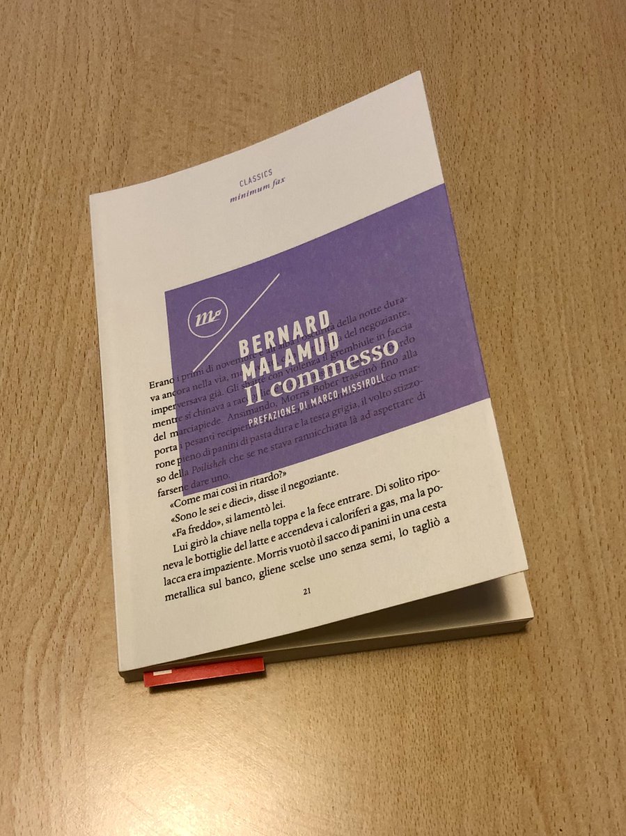 «Benché desiderasse ancora quel piacere, lo voleva senza conseguenze per la coscienza, o per l’orgoglio, senza la sensazione di avere sprecato qualcosa». WIP... 
@minimumfax #ilcommesso #bernardmalamud