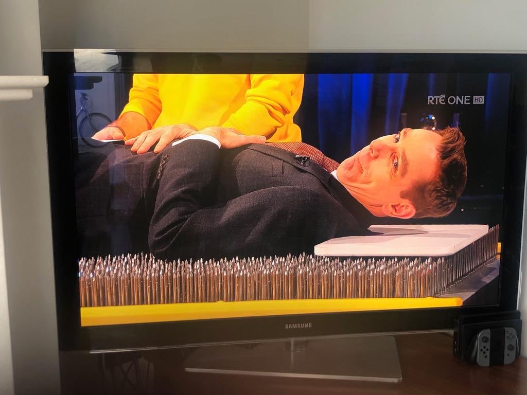 fleishmanIE's tweet image. Great to see @ExploriumI on the @RTELateLateShow last night. @MarkLangtry demonstrated some of the cool science activities at Explorium including a bed of nails! Ryan was unharmed 👍🏼 #explorium