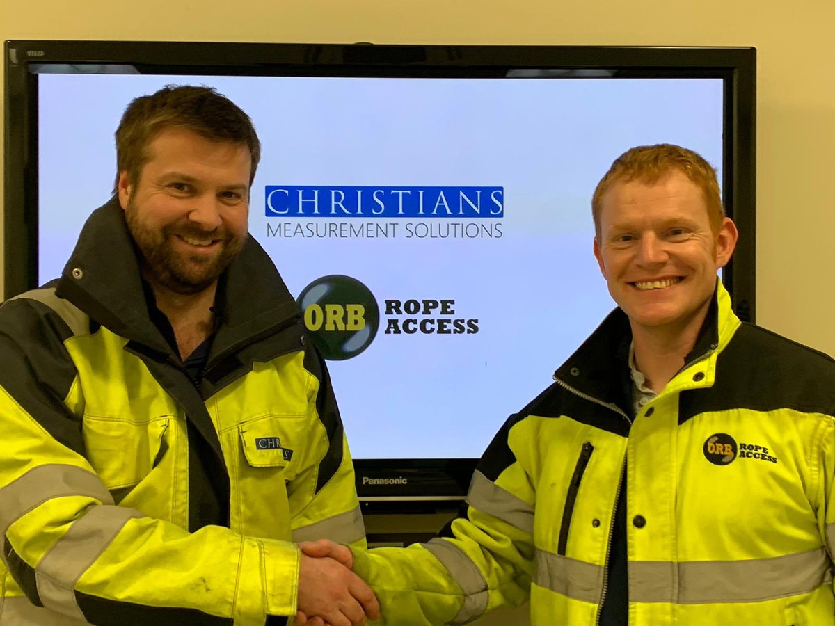 <a href="/OrbRopeAccess/">Orb Rope Access</a> and <a href="/Christians_ltd/">Christians - The Survey Company</a> have formed a strategic partnership to better serve our clients, we will work closely on enhancing our services and providing #industrial #survey #inspection #access #UAV #Maintenance #heritage #solutions #SafetyFirst