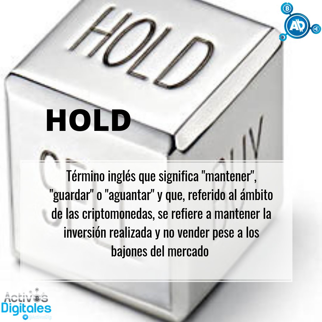 Sabes que significa Hold?🤓 Do you know what Hold is?🤓 #ActivosDigitales  #hold #altcoin #crypto #criptomonedas #blockchain #blockchaintechnology  #technicalanalysis #colombia #fintech #cryptotrading #cryptocurrency  #criptoworld #bitcoin #trading