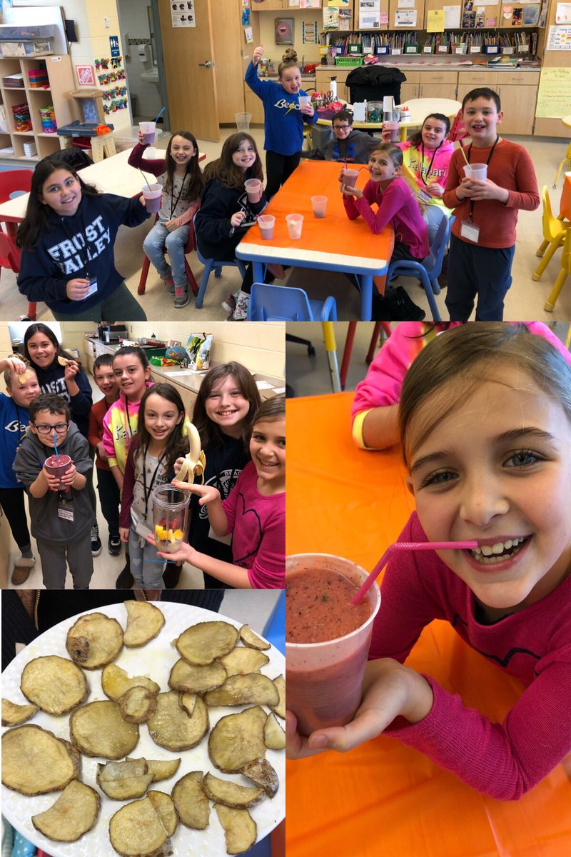 CreativityCLB's tweet photo. In Cooking with Creativity we are preparing healthy snacks! Smoothies and potato chips for our older Ss and tasty 🥪 for our younger Ss! Delicious! 🍌🍓🥒🥕🥑 #Proud2BeLB #CreativityCamp @DassKelsey @SchoolsLb https://t.co/M3KWnIk9Zh