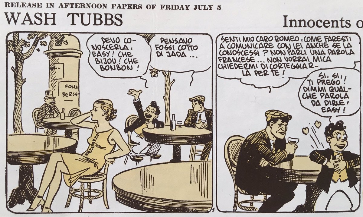Roy Crane's Wash Tubbs, 1975 Italian edition of Paris strips... 