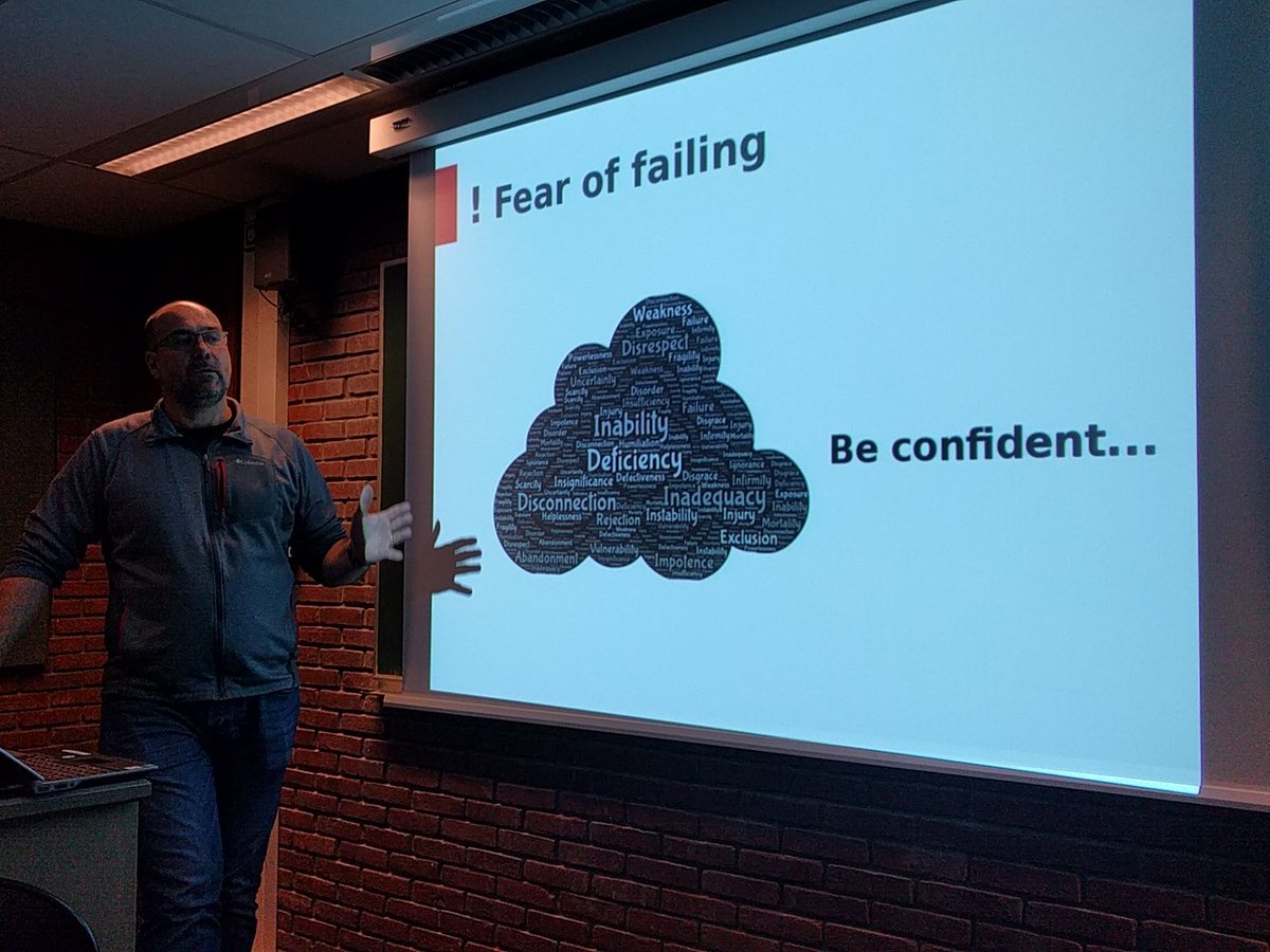 ale_fattorini's tweet image. Put aside the fear of failing @stephdelab #nethserverconference