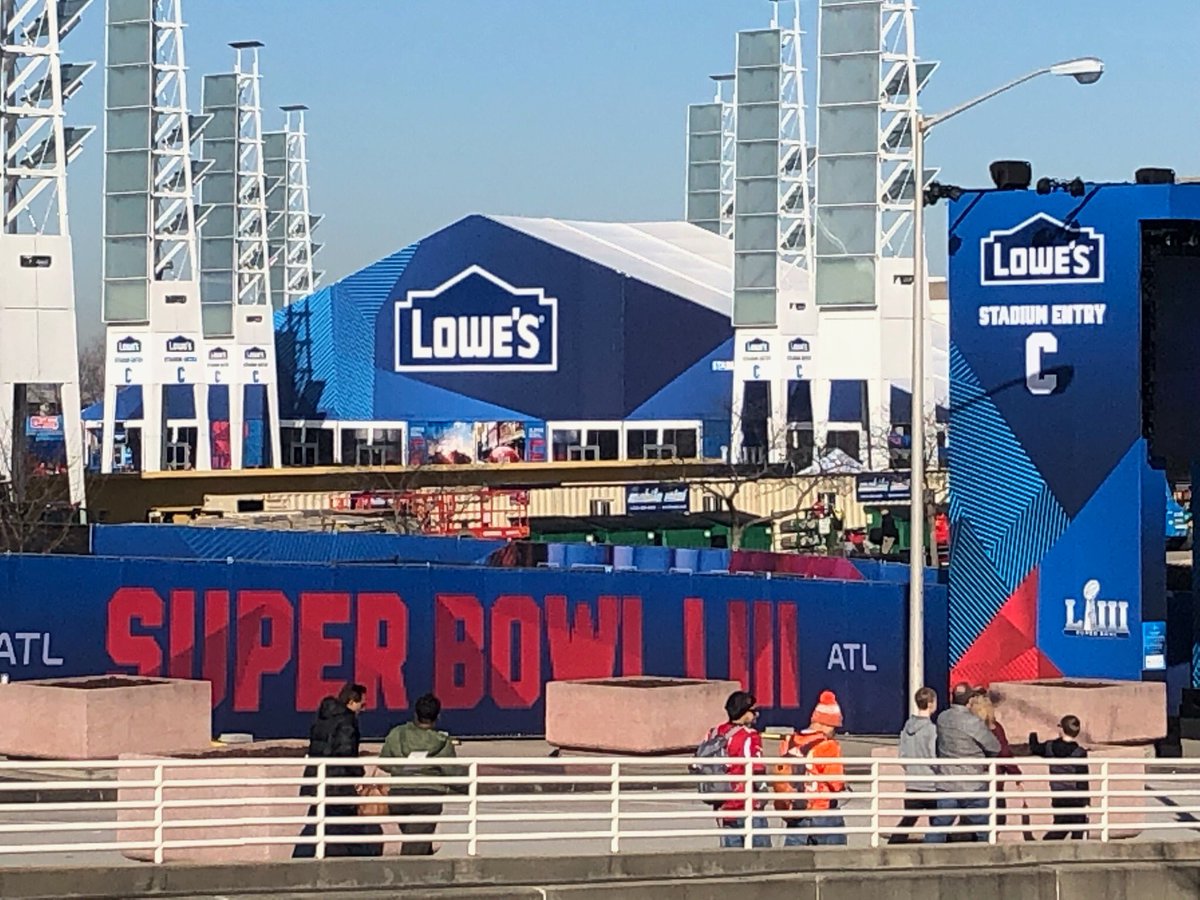 The Lowe’s Brand is standing tall at this years Super Bowl!