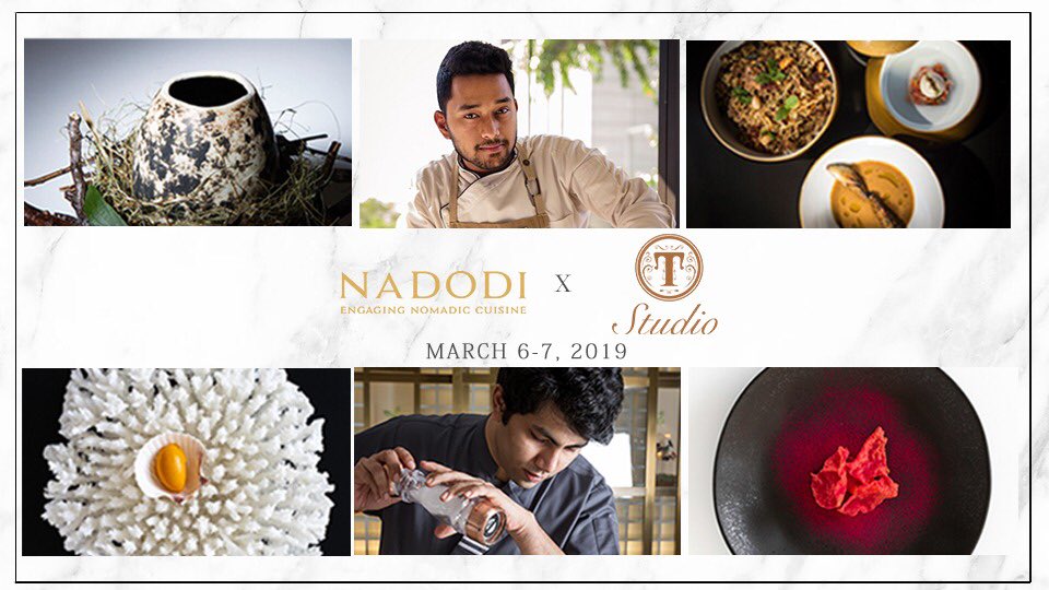 Presenting an exclusive NADODI X TRÈSIND STUDIO Four Hands culinary collaboration on March 6 &amp; 7. 
Limited seats. Tickets available only on platinumlist.net, soon

#TresindStudio #Nadodi #Dubai #Collaborations #DiningOut #WorldsSmallestMostExclusive #ModernIndianRestaurant