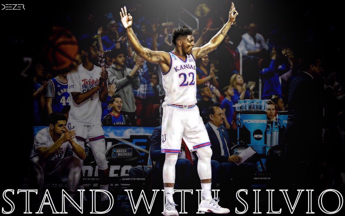 The_Deezer's tweet photo. Jayhawk Nation! Where y’all at? Please RT &amp; show unity among us for Silvio through this situation. Let him know we’ve got his back! #RockChalk https://t.co/gYJHWwgAuz