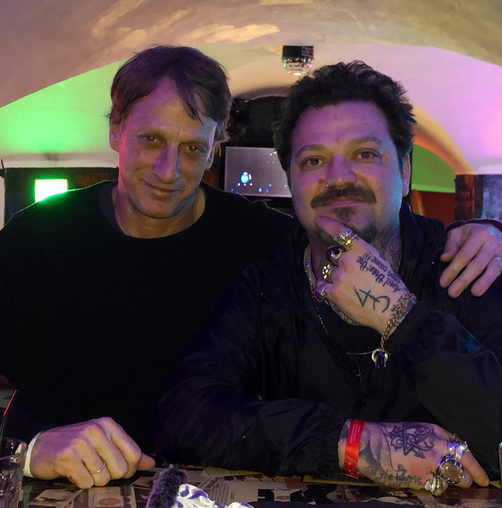 tonyhawk's tweet image. So fun to catch up with this Jackass