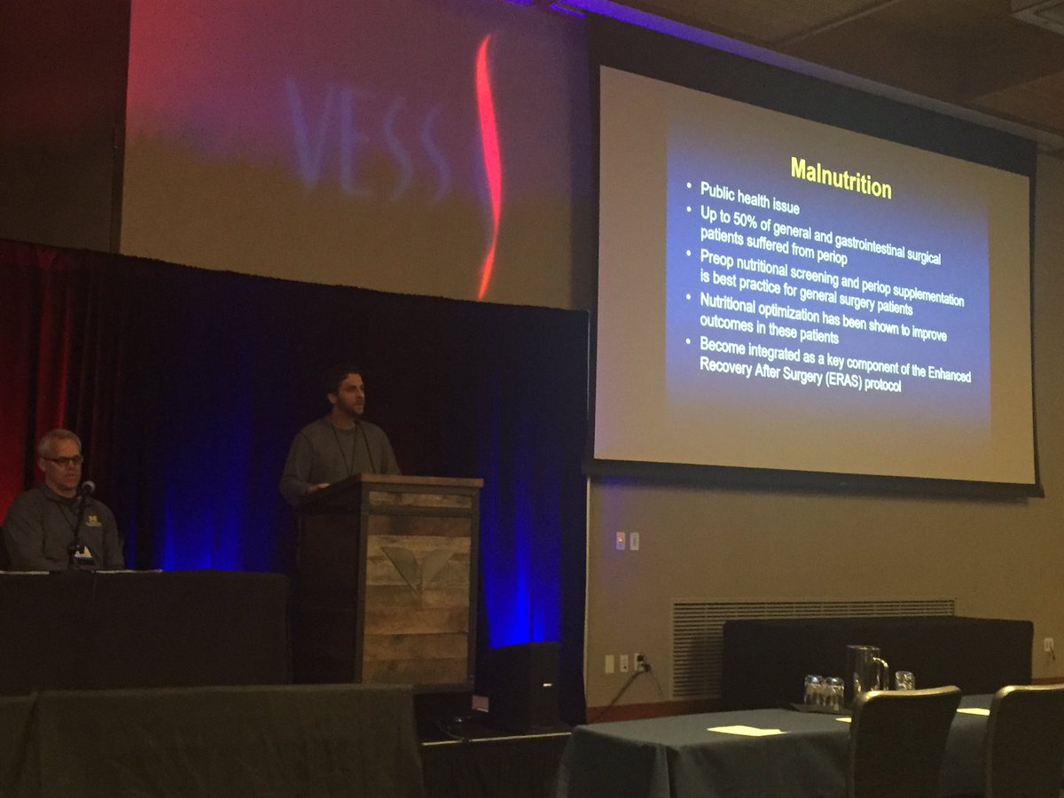 ColemanDM_vasc's tweet photo. Congratulations to @JeffSiracuse for receiving the #VESS2018 Early Career Faculty Award. Great research update today on peri operative nutritional optimization for patients undergoing revasc for CLI. https://t.co/FJk1ndENDo