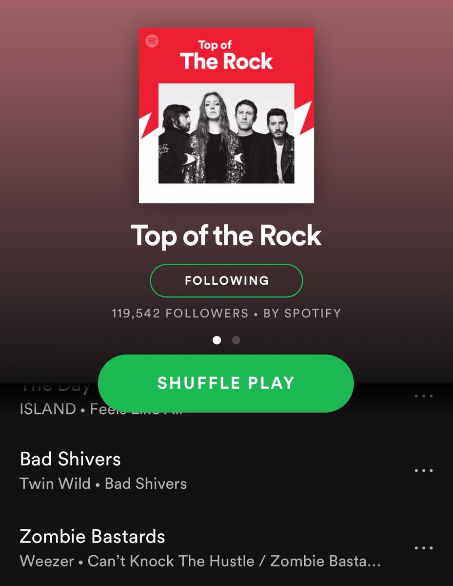 Yes! <a href="/spotify/">Spotify</a> doing the business again and sharing our track with the world... also big up to <a href="/weezer/">weezer</a> for having a track called Zombie Bastards