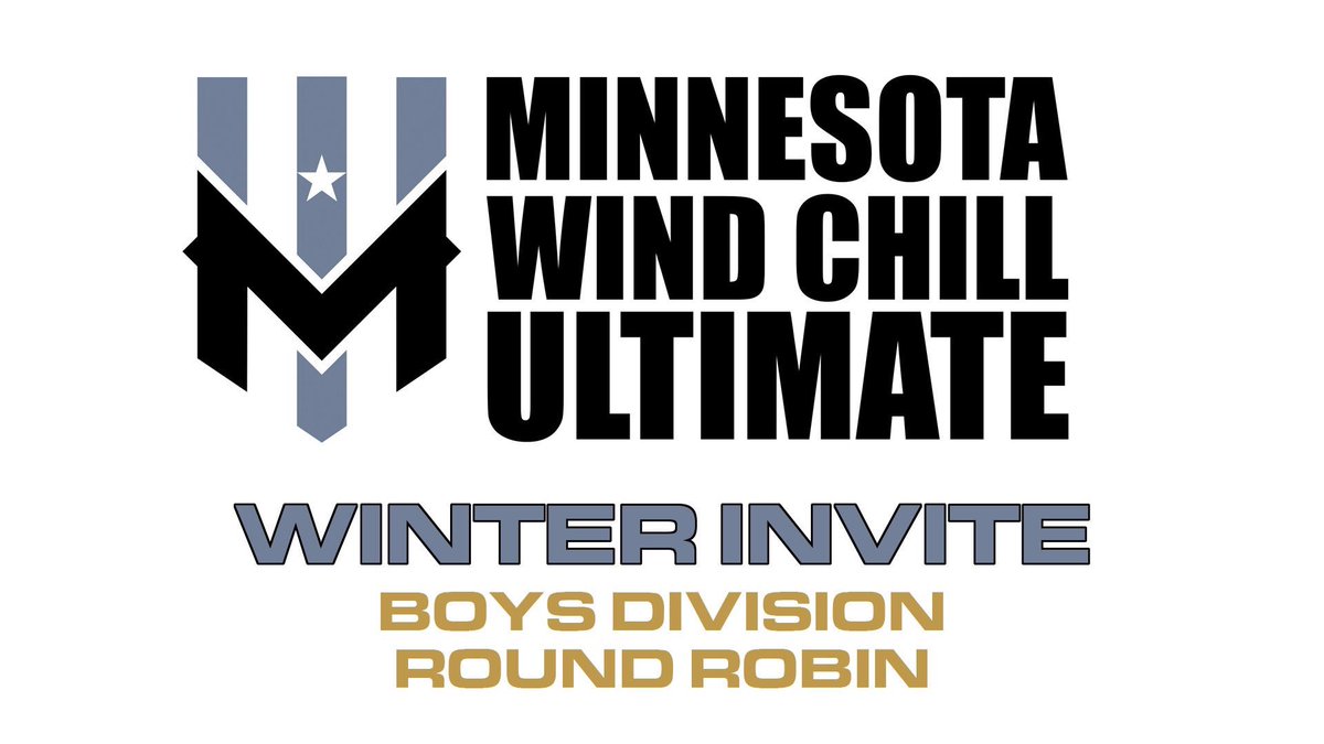 mnwindchill's tweet photo. Excited to host 5 talented High School Boys teams tonight for the Wind Chill Winter Invite at Champions Hall! Stop by the check out the action from 6:00pm to Midnight! Wind Chill gear available for sale! @hopkinsultimate @EdinaUltimate @WrenchBeaterUlt @EPBoysUltimate https://t.co/sOst1YIAUn