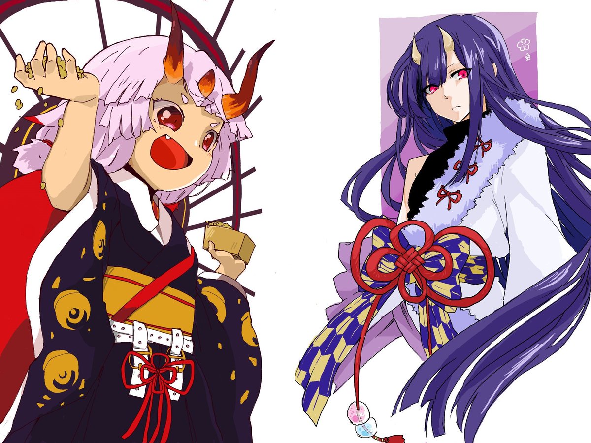 ゆた Sur Twitter 節分絵チャ たいてんき あしはらさん Mofumofu Karin しずめき ゆた 福はーうちー 鬼もーうちー メルスト メルストお絵かき