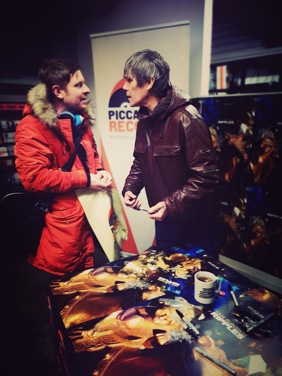 Belated thanks to <a href="/PiccadillyRecs/">Piccadilly Records</a> and <a href="/ianbrown/">Ian Brown</a> for yesterday also <a href="/Shirlainephoto/">Shirlaine Forrest</a> for being my last minute photographer nice one #ripples