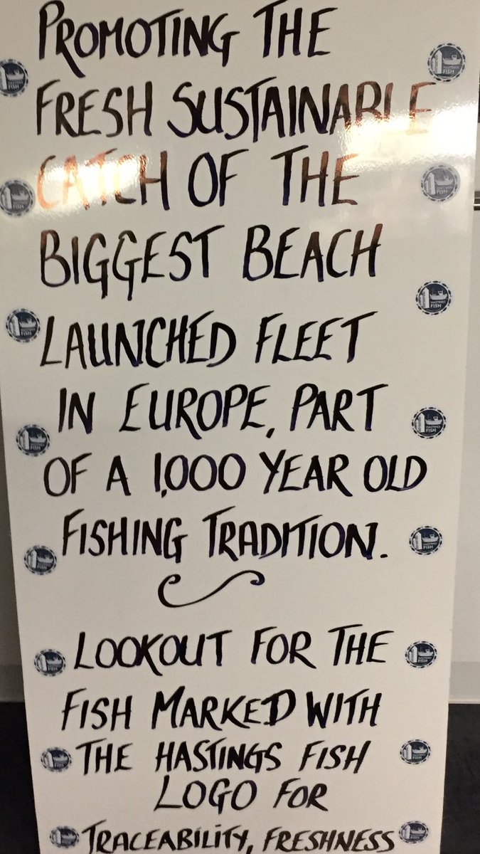 Proud to be part of this ⁦<a href="/Hastings_Fish/">Hastings Fish</a>⁩ QUALITY COUNTS