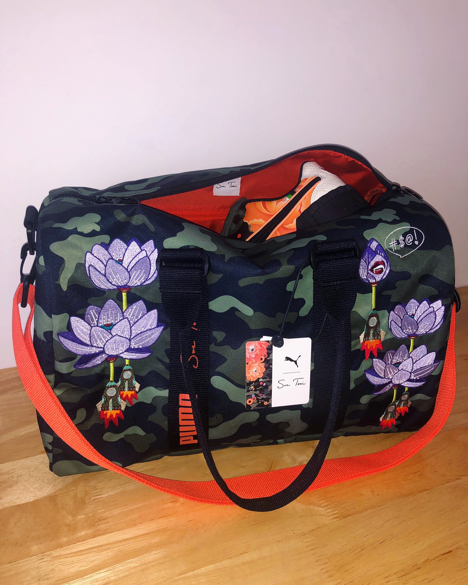 puma sue tsai duffle bag