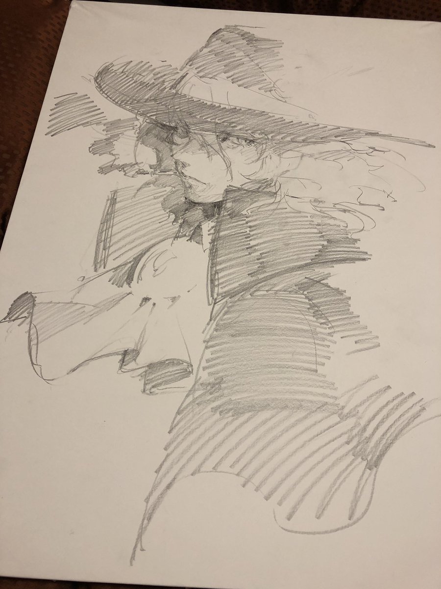 ホテルで描いた 