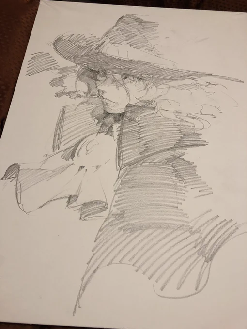 ホテルで描いた 