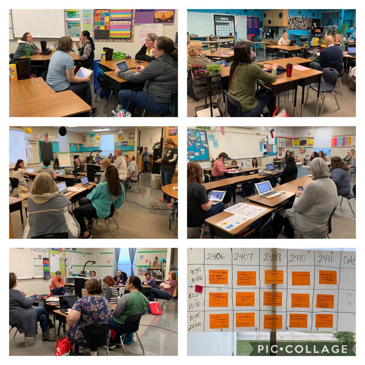 EdTechNut's tweet photo. Love seeing all the collaboration going on at #edcampleander https://t.co/athSjaBqz4