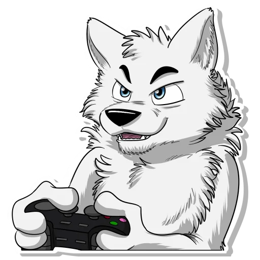 moonblazewolf's tweet photo. AHHHHH @ferricfox got me a new sticker from @LoboWupp for my birthday and it's PERFECT!!! 😂😂😂 #GamerWolf https://t.co/WUvJc27JvZ