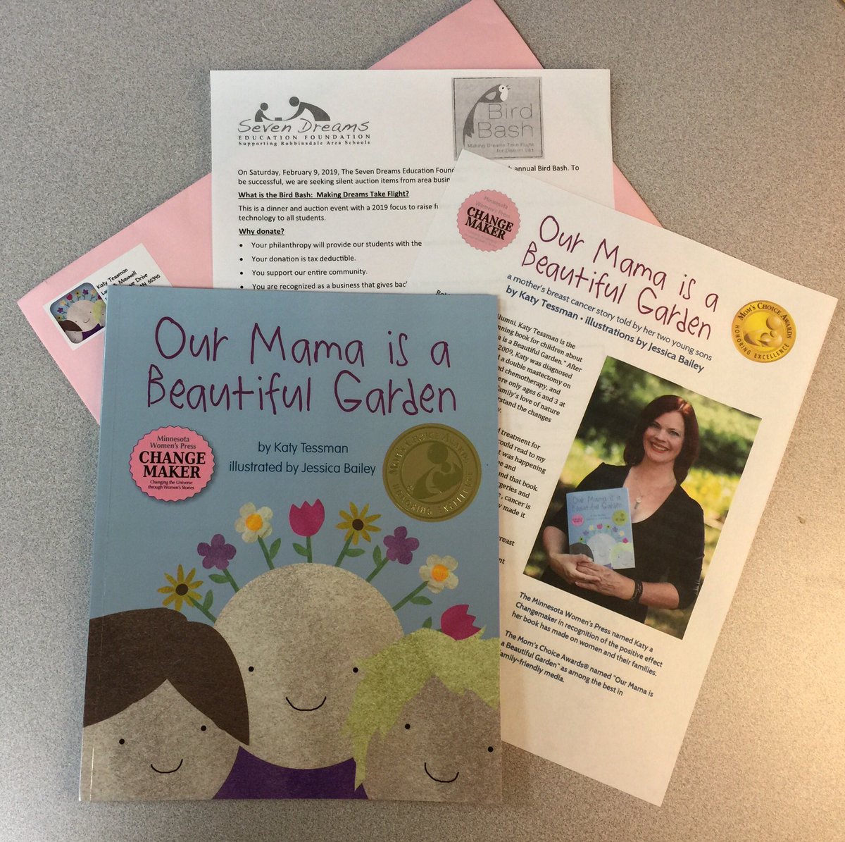 victoriouskaty's tweet photo. In support of my alma mater, I am donating a copy of my book to @ISD281’s annual @SevenDreams_RAS #BirdBash on February 9th. https://t.co/mfC8bLJ8a6