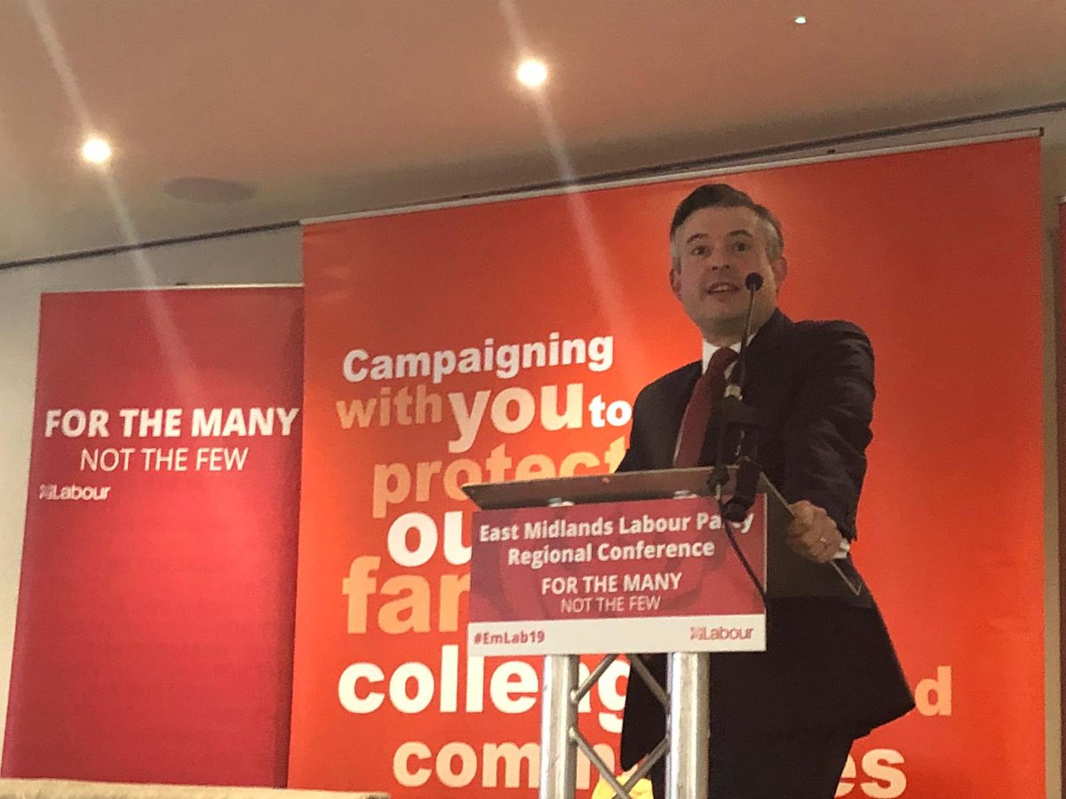 JonAshworth's tweet image. Delighted to speak at the best Labour Regional Conference - East Mids -  outlining the devastating impact of austerity on our NHS and health outcomes. We’ll end austerity, recruit staff, end privatisation and set an explicit target to tackle widening health inequalities #EMLAB19