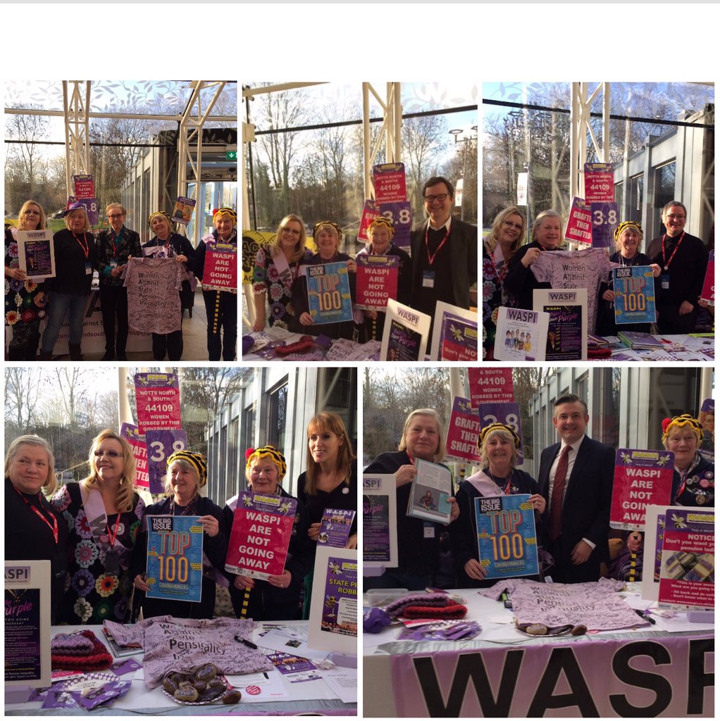 WASPI_Campaign's tweet image. More photos from @NDerbysWaspi at @EastMidsLabour #EMLab19 with (clockwise) Dame Margaret Beckett, @ANorrisMP, @unionbarron @The_TUC, @JonAshworth and @AngelaRayner   #WASPI #notgoingaway #equalitythatisnoequalityatall
