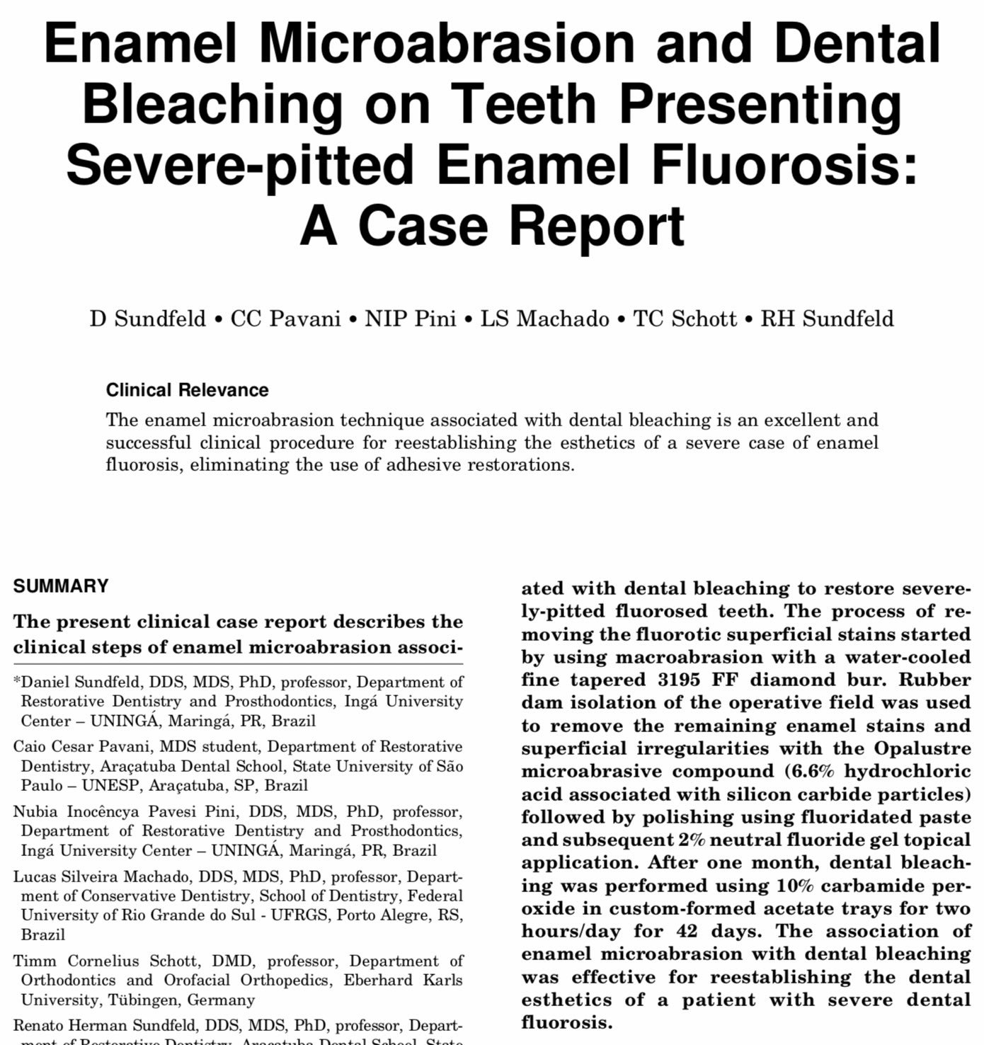 Dr.Bandar on Twitter "The present case report described enamel