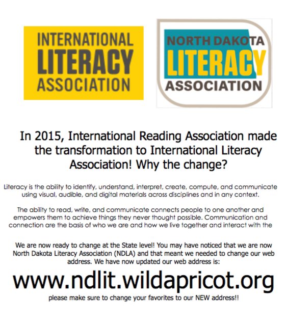 NDLiteracy's tweet photo. New Web Address - Change your Favorites!! https://t.co/t2Dh39PNiC