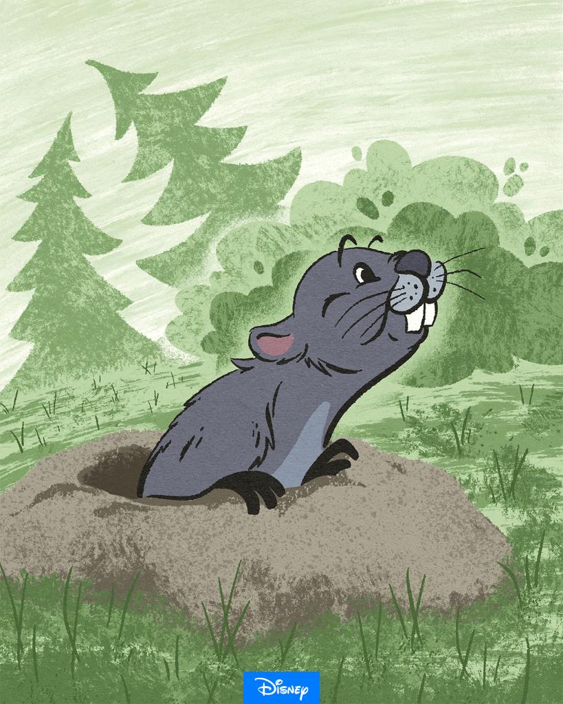 Disney's tweet image. Happy Groundhog—er Gopher—Day!