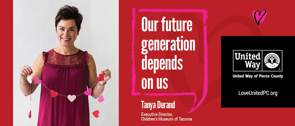 We can’t work in silos if we want to make a big impact. Partnership makes the difference. Join Tanya Durand from the Children’s Museum of Tacoma and other local leaders in the fight against poverty. loveunitedpc.org