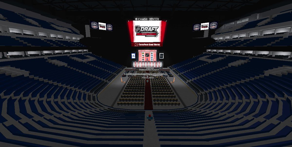 Zoko Center On Twitter Good Afternoon Seats Are Starting To Fill Up For The 2019 Nhl Draft At Chase Center We Ll Kick Things Off At 12 30 Come Join Us Roblox Robloxdev Https T Co 8lnux25o8q - new chase roblox