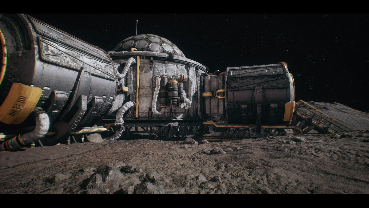 Few new models done for the moon environment project running in <a href="/UnrealEngine/">Unreal Engine</a> #screenshotsaturday #scifi #space #planet #nasa #moon #spacex #gravity #moonlanding #universe #stars #indie #ue4 #gamedev #realtime  #texturing #modeling #3d #environment #digitalart #gameart #indiedev