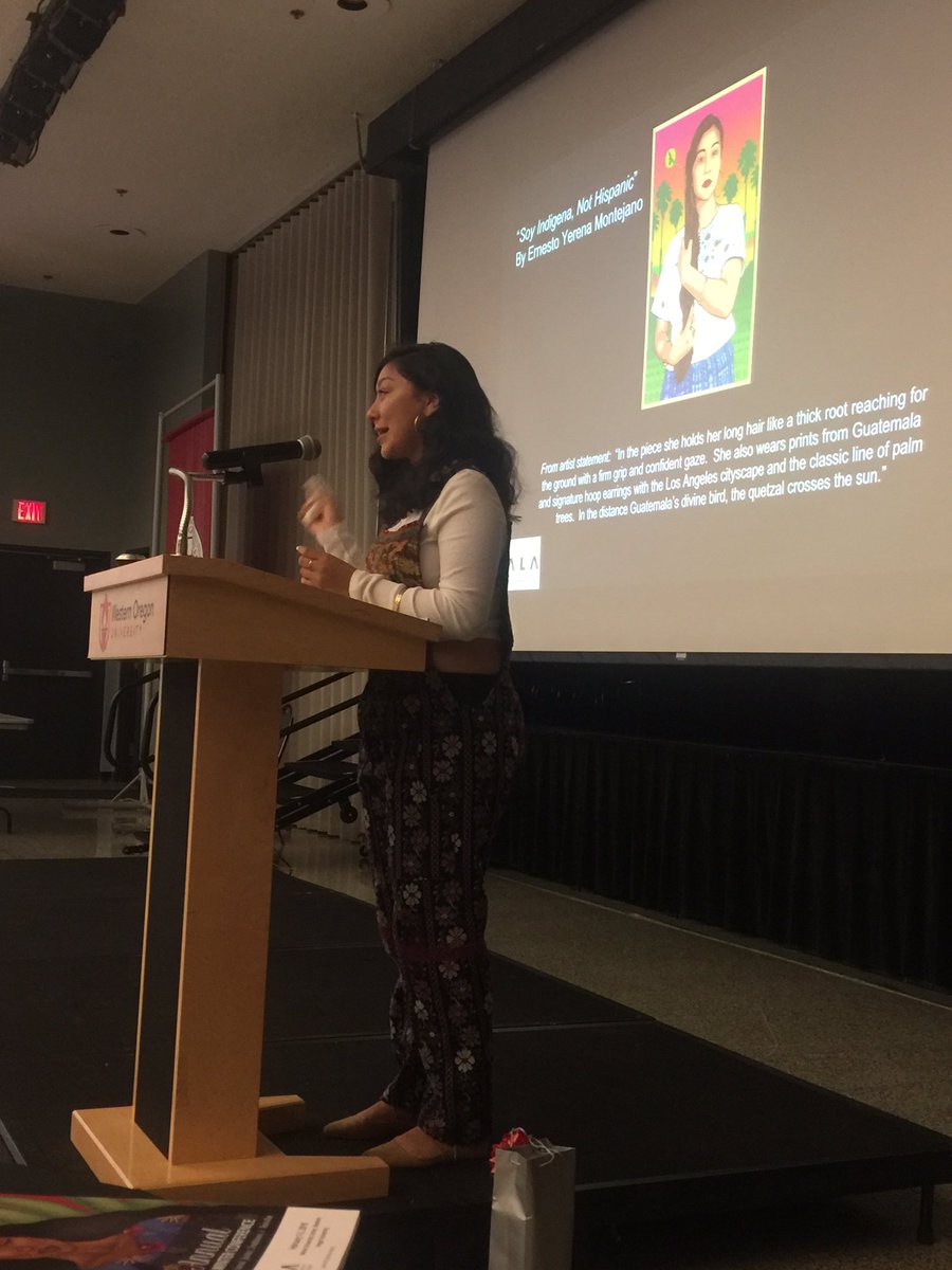 Morning keynote, student activist Edna Chavez. ♥️