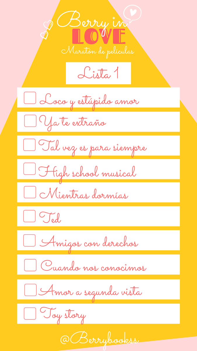 kariberrybooks's tweet photo. Tenemos nuevo maratón de películas 🎉, ahora es para el día del amor y la amistad. Toda la información la pueden encontrar en mi Instagram berrybookss ¿Se unen? #BerryinLove https://t.co/a2LyTzMHgP