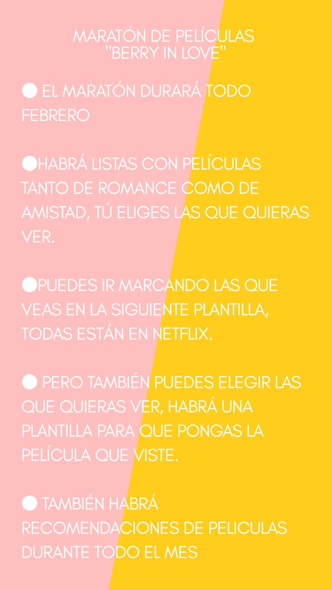 kariberrybooks's tweet photo. Tenemos nuevo maratón de películas 🎉, ahora es para el día del amor y la amistad. Toda la información la pueden encontrar en mi Instagram berrybookss ¿Se unen? #BerryinLove https://t.co/a2LyTzMHgP